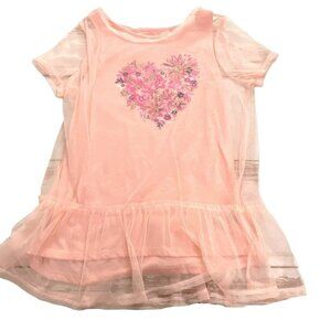 Epic Threads Girls Short Sleeve Heart T-Shirt-Pink-Size XL-NWT